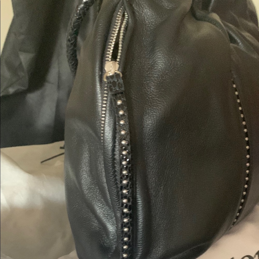 Brighton Black Leather Handbag - Picture 2 of 8
